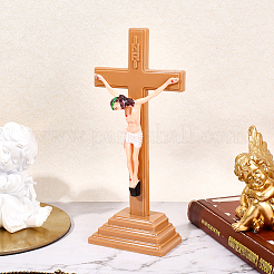 Plastic Crucifixion Cross Display Decorations&nbsp;DJEW-WH0043-91