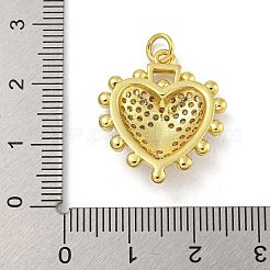 Rack Plating Brass Pave Cubic Zirconia Pendants&nbsp;KK-G513-31G