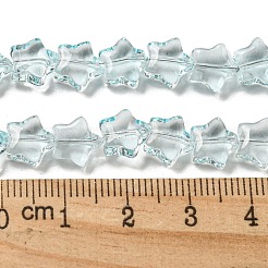 Baking Paint Transparent Glass Beads Strands&nbsp;X1-DGLA-A07-T8mm-KD04