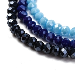 Electroplate Glass Beads Strands&nbsp;EGLA-X0007-01F-4mm