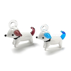 Handmade Lampwork Puppy Pendants&nbsp;LAMP-X262-M