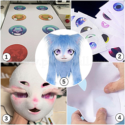 24Pcs 4 Colors PVC Mesh Canvas Sheet&nbsp;DIY-GF0012-99