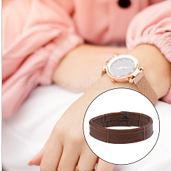 20Pcs Leather Watch Strap Bezel&nbsp;AJEW-FH0005-08B