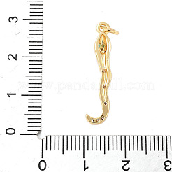 Brass Micro Pave Cubic Zirconia Enamel Pendants&nbsp;LS-KK-D354-06G-B