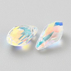 Transparent Electroplate Glass Beads&nbsp;EGLA-WH0001-15B