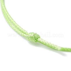 Light Gold Brass Braided Bead Bracelet&nbsp;BJEW-JB09737-03