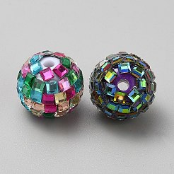 Opaque Acryllic Beads&nbsp;OACR-WH0001-11B