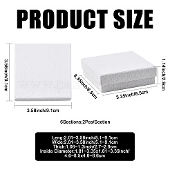 10Pcs 5 Styles Texture Paper Jewelry Gift Boxes&nbsp;OBOX-FS0001-01B