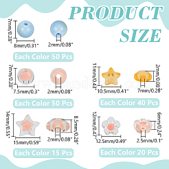 1050Pcs 30 Styles Transparent Acrylic Beads&nbsp;OACR-WR0001-04