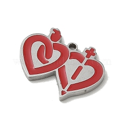 304 Stainless Steel Enamel Pendants&nbsp;SA-CBACF51-04P