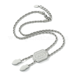 304 Stainless Steel Rope Chain Necklaces&nbsp;NJEW-Q322-07P