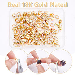 150Pcs Brass Snap on Bails&nbsp;KK-UN0002-70