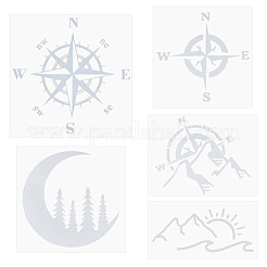 5 Sheets 5 Styles PVC Waterproof Stickers&nbsp;DIY-GF0006-27