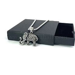 Vintage Stainless Steel Elephant Pendant Necklaces for Men&nbsp;SI2923