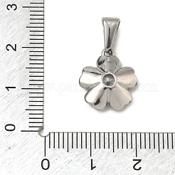 304 Stainless Steel Rhinestone Pendants&nbsp;STAS-A140-05D-P