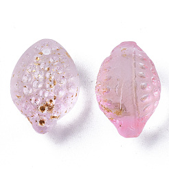 Transparent Spray Painted Glass Charms&nbsp;LS-GLAA-R215-02-B08