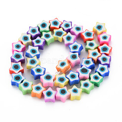 Handmade Polymer Clay Bead Strands&nbsp;CLAY-T019-09-01