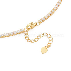 Brass Cubic Zirconia with Enamel Pendant Necklaces&nbsp;NJEW-S418-04