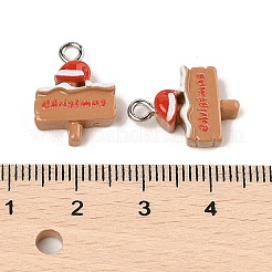 Christmas Theme Opaque Resin Pendants&nbsp;RESI-S08-02Q