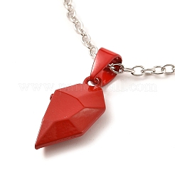 Rack Plating Alloy Heart Pendant Necklaces Sets&nbsp;NJEW-B081-08B