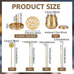 Brass Incense Powder Tool Sets&nbsp;AJEW-BC0011-46