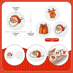 100Pcs Christmas Theme Paper Printed Gift Tags&nbsp;CDIS-FS0001-17