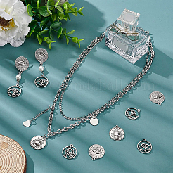 24Pcs 4 Style Tibetan Style Alloy Pendants&nbsp;TIBEP-BC0001-01