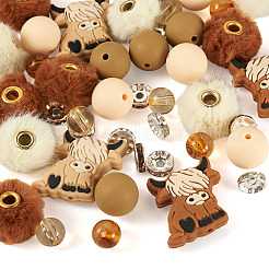 Silicone Beads Round Rubber Bead 15MM Loose Spacer Beads for DIY Supplies Jewelry Keychain Making&nbsp;FIND-TA0008-90B