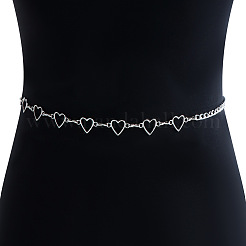 Alloy Heart Link Chain Body Chains&nbsp;WGDAFCB-02