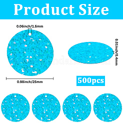 500Pcs Plastic Pendants&nbsp;KY-GF0001-72B
