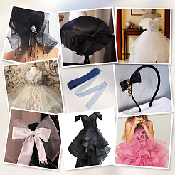 Polyester Mesh Fabric&nbsp;DIY-WH0581-33C