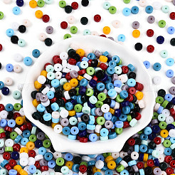 Opaque Colours Glass Seed Beads&nbsp;SEED-N007-P4x6mm-B02