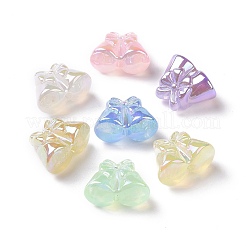 Luminous UV Plating Rainbow Iridescent Acrylic Beads&nbsp;OACR-P016-07