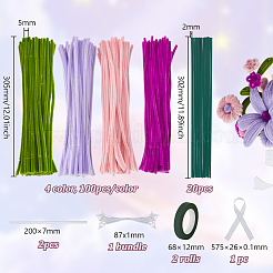 DIY Polyester Plush Sticks Kit&nbsp;DIY-GA0009-12A