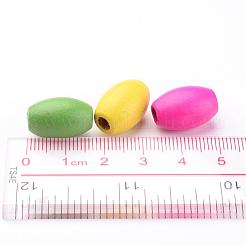 Mixed Color Barrel Natural Wood Beads for Jewelry Making&nbsp;X-TB231Y