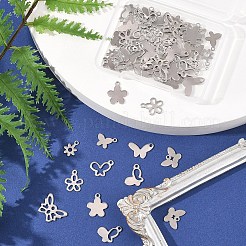 60Pcs 10 Styles 201 & 304 Stainless Steel Charms&nbsp;STAS-FS0001-88