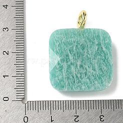 Natural Amazonite Faceted Pendants&nbsp;G-C274-03H