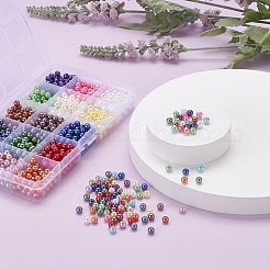 1200Pcs 15 Colors Imitation Pearl Acrylic Beads&nbsp;OACR-YW0001-12