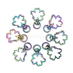 Zinc Alloy Swivel Lobster Clasps&nbsp;PALLOY-WH0070-98M
