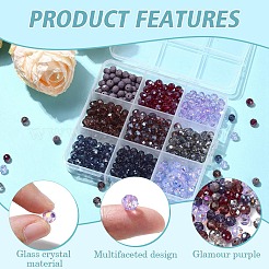 9 Styles Glass Beads&nbsp;EGLA-YW0003-83