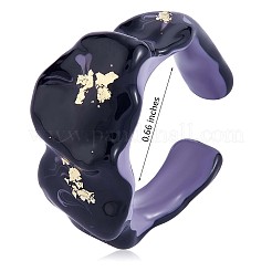 Glitter Enamel Twist Wave Open Cuff Ring&nbsp;JR923A