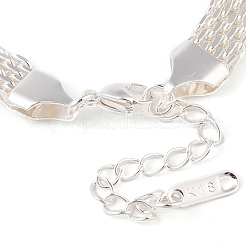 304 Stainless Steel Mesh Chain Bracelet&nbsp;BJEW-G669-14S