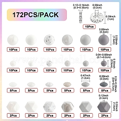 162Pcs Silicone Beads&nbsp;SIL-YW0001-89