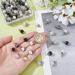 100Pcs Glass Pendants&nbsp;PALLOY-HY00103
