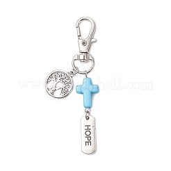 Acrylic Cross Pendant Decoration&nbsp;HJEW-JM04432