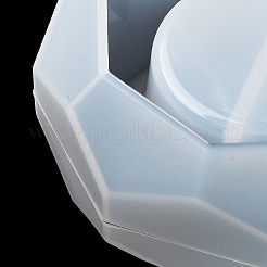 Faceted Hexagon DIY Silicone Candle Cup Molds&nbsp;DIY-P078-05