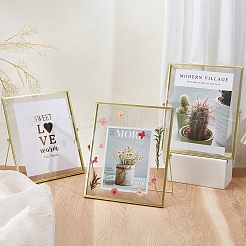 Iron & Acrylic Photo Frame Stand&nbsp;AJEW-WH0481-120G