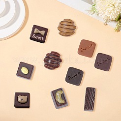 60Pcs 15 Styles Resin Cabochons&nbsp;RESI-SC0006-27