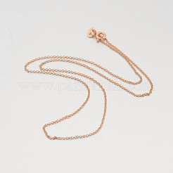 Sterling Silver Rolo Chain Necklaces&nbsp;X-STER-M086-21A