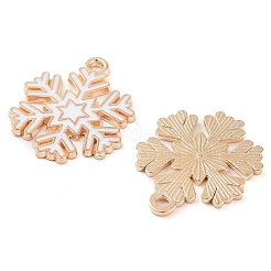 Christmas Theme Barrel Plating Alloy Enamel Pendants&nbsp;PALLOY-S192-01KCG-01